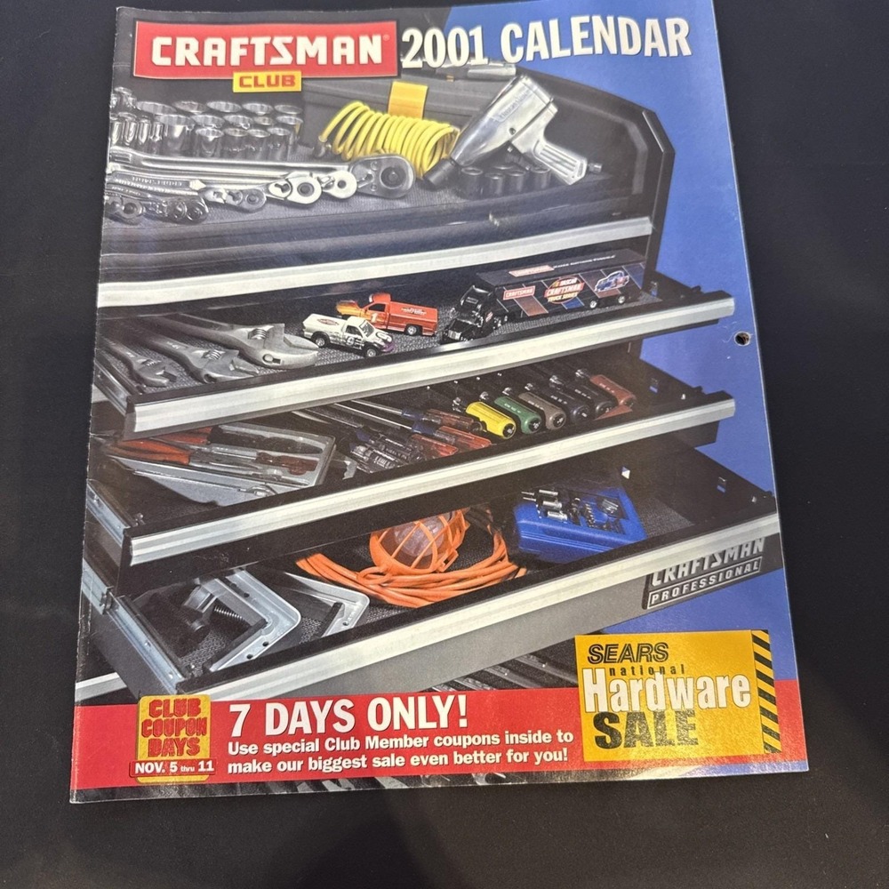 Craftsman Catalog - Sears Catalog 2001 Calendar Vintage Store Catalog No Writing